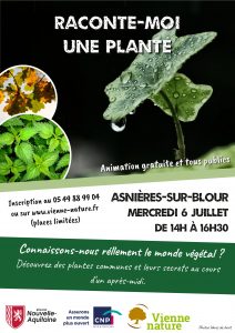 ANNULÉ - Raconte-moi une plante @ Asnières-sur-Blour
