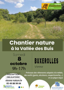 Chantier nature dans la Vallée des Buis @ Buxerolles