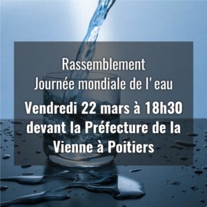 Rassemblement pour la Journée mondiale de l'eau @ Poitiers
