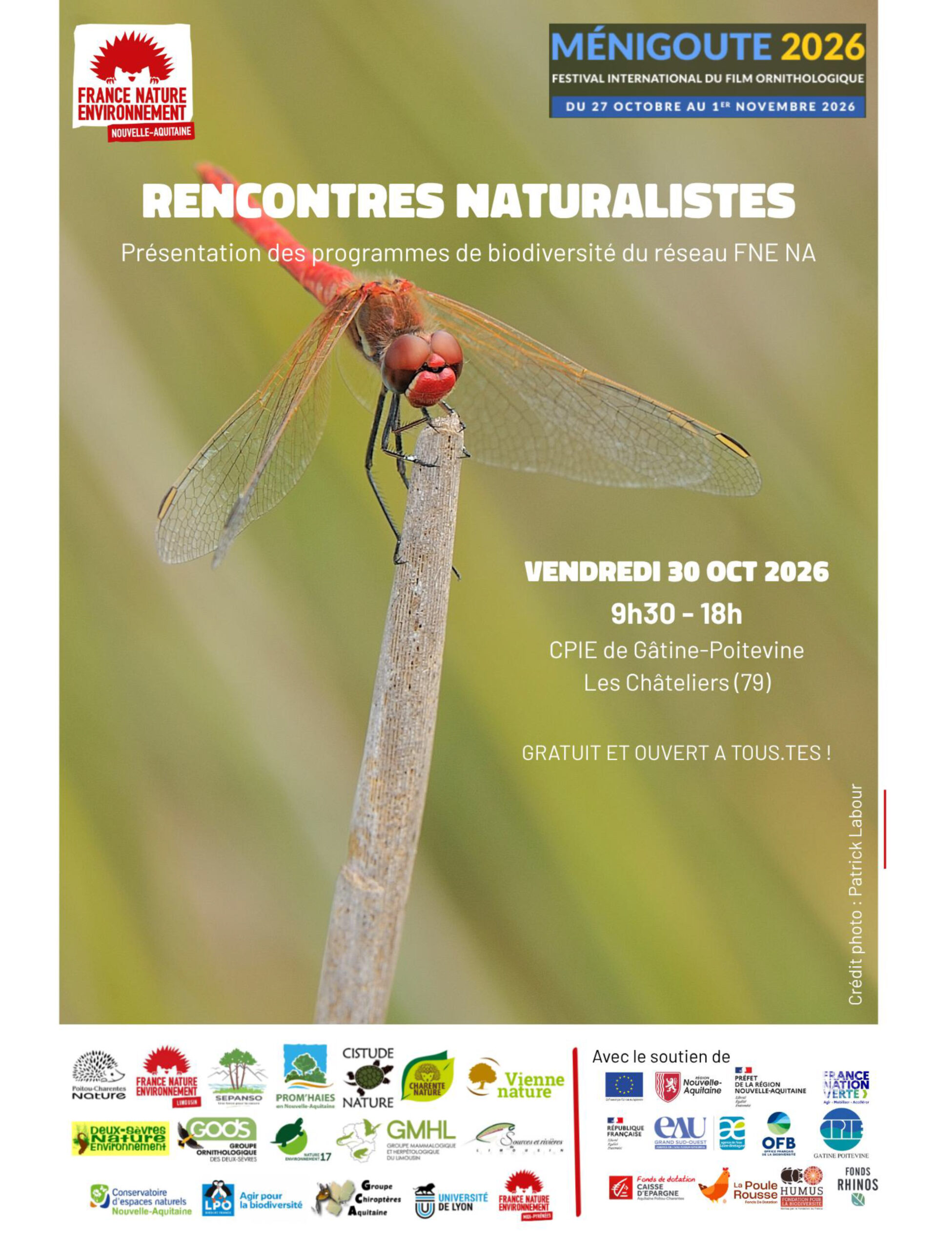 Rencontres naturalistes de FNE Nouvelle-Aquitaine @ CPIE de Gâtine Poitevine