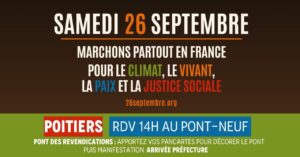 Apéro pancartes - préparation de la manifestation du 26 septembre @ Local de Vienne Nature