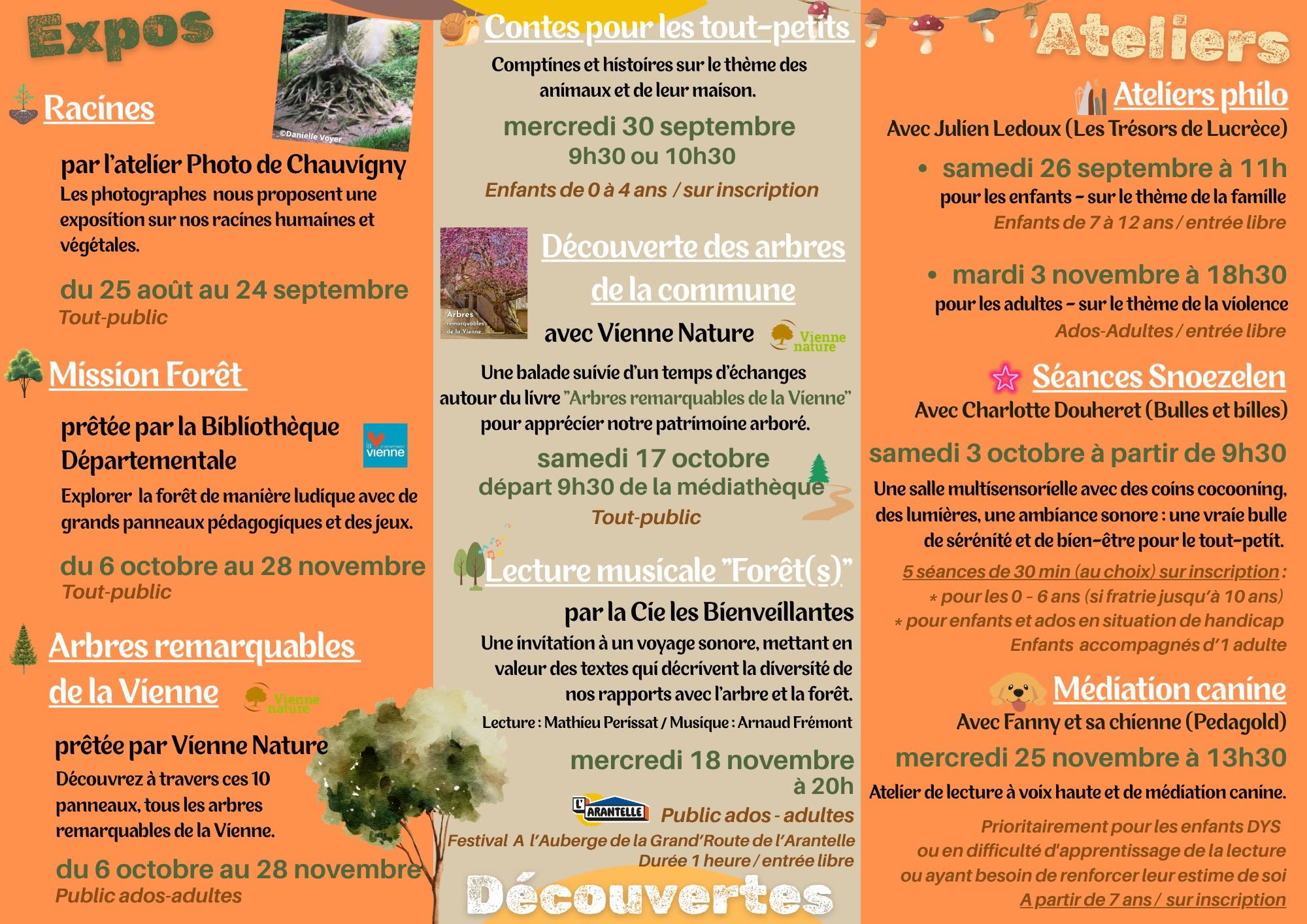 Découverte des arbres remarquables @ Médiathèque de Nieuil l'Espoir